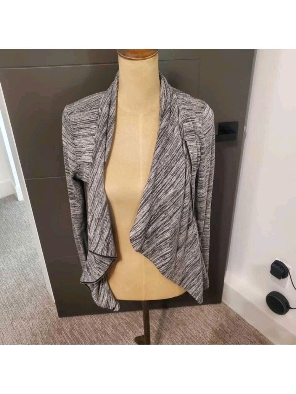 Maurices Heathered Gray Open Front Cardigan